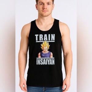 Dragon Ball Z “Train Insaiyan” Graphic Tank Top – Size XL